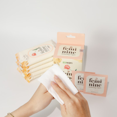 Khăn ướt phụ khoa Ecowipes vệ sinh cô bé cho phụ nữ hương Daisy kháng khuẩn khử mùi siêu tiện lợi