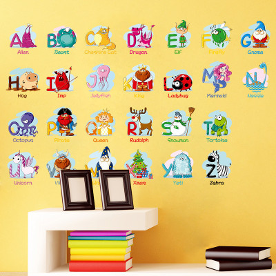 Decal dán tường bảng chữ cái tiếng anh XH6221
