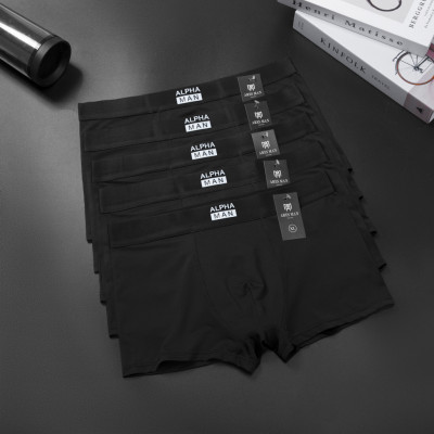 Quần boxer nam , quần lót đùi nam ALPHA được làm bằng chất thun lạnh mềm mịn thấm hút mồ hôi co giãn 4 chiều
