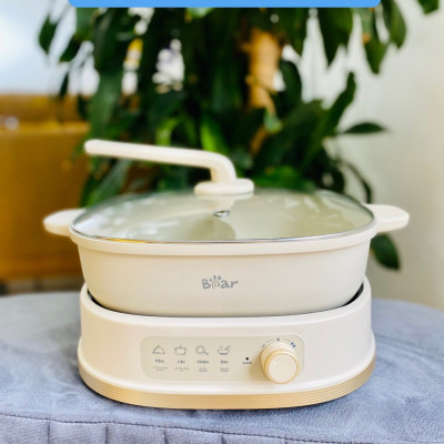 (Hàng chính hãng) Nồi Lẩu Bear 2 Ngăn SB-NL60U Dung Tích 6L. Bảo hành 18 tháng 
