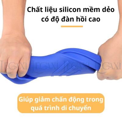 Chân Vịt Bơi Lội Silicon, Chân Nhái Lặn Biển Chuyên Nghiệp Bẻ Cong 90 Mềm Mại Cho Trẻ Em, Người lớn