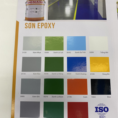 Sơn sàn bê tông Donasa /Floor coating Paint màu xanh lá đậm DEF 9374 15L