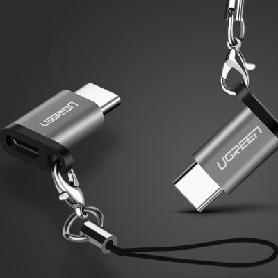 Đầu Chuyển Đổi Micro Usb Sang Usb Type C Có Hỗ Trợ Otg Đen Us278 - 50551 Ugreen - Hàng Chính Hãng
