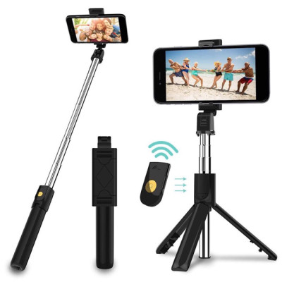 Gậy chụp hình tự sướng K07 kèm nút bluetooth điểu khiển từ xa hàng TiMa.lala - hàng chính hãng