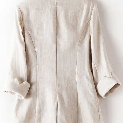 [SẴN HÀNG] Áo khoác blazer nữ trơn tay lỡ khóa ngoài phong cách  hàn quốc Bz11