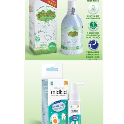 Combo Nước Tắm Thảo Dược Elemis 500ml và Xịt Chống Sâu Răng - Dk Pharma