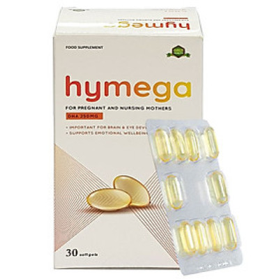 Viên uống bổ sung DHA hàm lượng cao tinh khiết, EPA, vitamin E Aplicaps Hymega hộp 30 viên