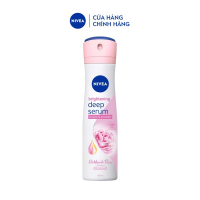 Xịt Ngăn Mùi NIVEA Serum Sáng Mịn Hương Hoa Hồng Hokkaido (150 ml) - 85304
