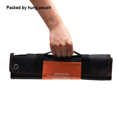 Bộ Cờ Lê 2 Đầu 15 Món – Mạ Chrome Chống Gỉ – Kích Thước 8–32mm – Có Túi Treo