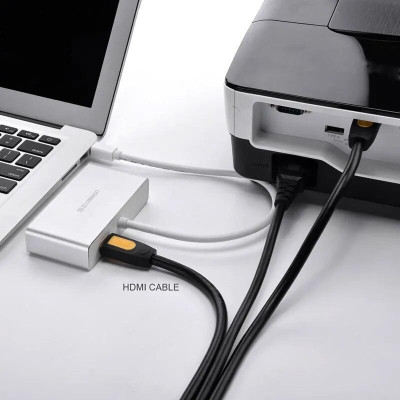 Ugreen UG10438MD109TK Màu Trắng Bộ chuyển đổi Mini displayport sang HDMI + VGA + DVI cao cấp - HÀNG CHÍNH HÃNG