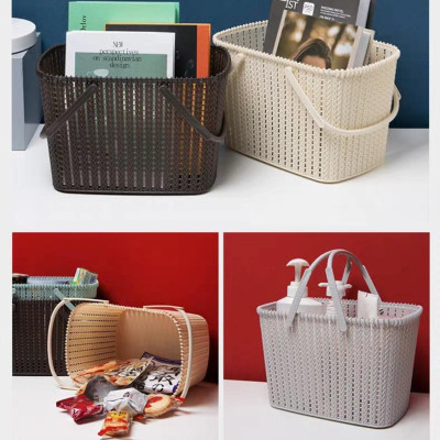 GIỎ 2 QUAI XÁCH ĐA NĂNG - LÀN MÂY ĐỰNG ĐỒ 2 QUAI XÁCH KIỂU DÁNG MÀU SẮC PHONG CÁCH HÀN QUỐC DÙNG TRONG GIA ĐÌNH NHÀ HÀNG KHÁCH SẠN