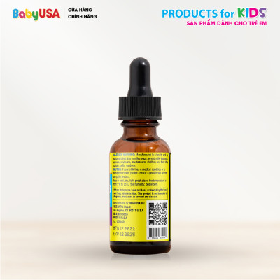 MediUSA DHA Omega 3 Algae Oil Drops - Thực Phẩm Chức Năng Bổ sung DHA cho cơ thể, hỗ trợ mắt - não bộ - tim mạch cho trẻ - Hàng chính hãng