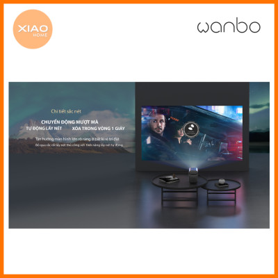 Máy Chiếu Wanbo T6R Max Full HD - Độ Phân Giải 1080P, Hỗ Trợ 4K Mượt Mà - Hàng Chính Hãng