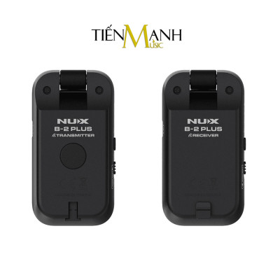 Nux B2 Plus Bộ Thu Phát Tín Hiệu Không Dây 2.4Ghz Wireless System (Dùng cho Đàn Guitar và mọi loại Nhạc Cụ - Pin sạc B-2 Relay) - Kèm Móng Gẩy DreamMaker