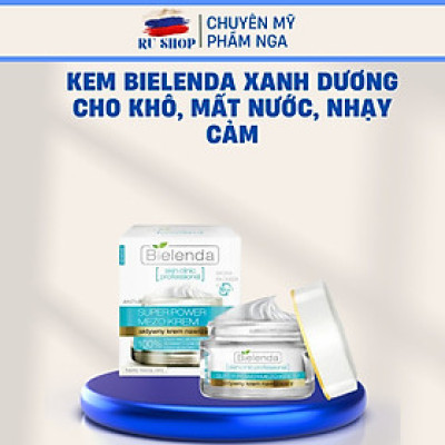 Kem Bielenda xanh dương cho khô, mất nước, nhạy cảm