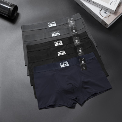Quần boxer nam , quần lót đùi nam ALPHA được làm bằng chất thun lạnh mềm mịn thấm hút mồ hôi co giãn 4 chiều