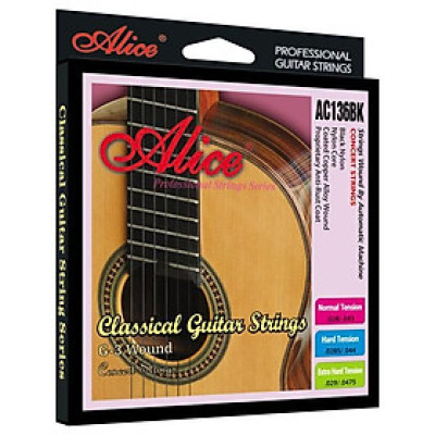 Dây đàn guitar classic Alice AC136BK(đen) - SOLG