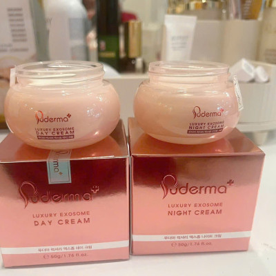 Kem Dưỡng Da Ngày và Đêm Luxury Exosome Puderma, phiên bản nâng cấp từ Kem Xóa NÁM WHITE JADE PUDERMA 50ml: làm mờ vết thâm sạm, nám, tàn nhang giúp làn da trắng sáng, căng bóng, nâng cơ săn chắc và đẩy lùi quá trình lão hoá
