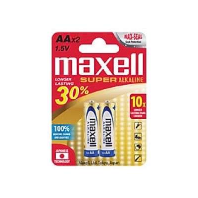 Pin Maxell Alkaline Super LR6 (AA)/ Pin tiểu 2A - Hàng chính hãng