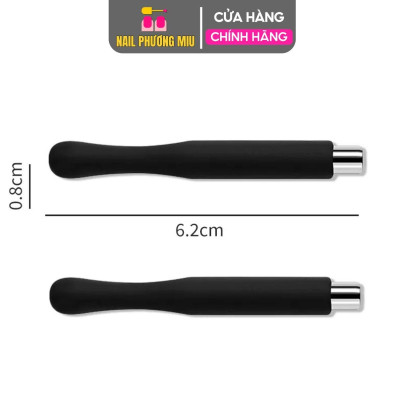 Nam Châm Tạo Mắt Mèo Đầu Tròn Bọc Silicon Đen 6cm Tạo Lực Hút Mạnh, Làm Nail Kèm Sơn Gel Tạo Hiệu Ứng cây Mắt Mèo Nữ Women