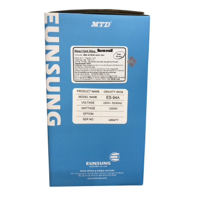 Bàn ủi hơi nước bình treo công nghiệp ES-94A Silver Star + Mặt nạ chống bóng vải - Hàng Chính Hãng