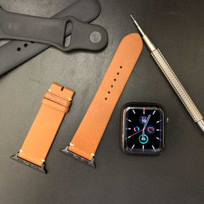 Dây Đeo Apple Watch 49mm 45mm 44mm 42mm, Chất Liệu Da Bò Cao Cấp, Phong Cách Vintage Hoài Cổ, Tương Thích Các Phiên Bản Series Ultra2/Ultra/SE2/SE/10/9/8/7/6/5/4/3/2/1