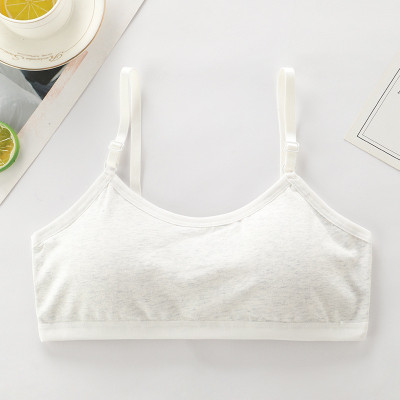 Áo Lót Nữ – Áo Lá Học Sinh Cotton Trơn Mút Liền Cài Sau 3 Móc F004 – 5 Màu, Free Size