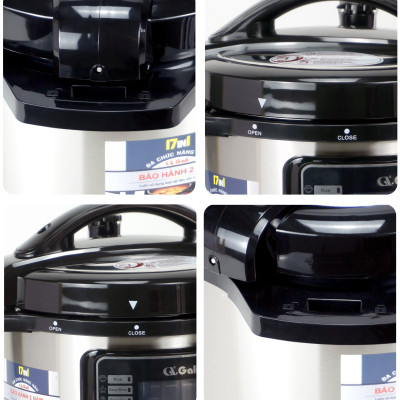 Nồi Áp Suất Điện Gali GL-1606B. Dung tích 6L, nồi đa năng 12 chức năng nấu. Thiết kế hiện đại, nhỏ gọn. Hàng chính hãng bảo hành 24 tháng.