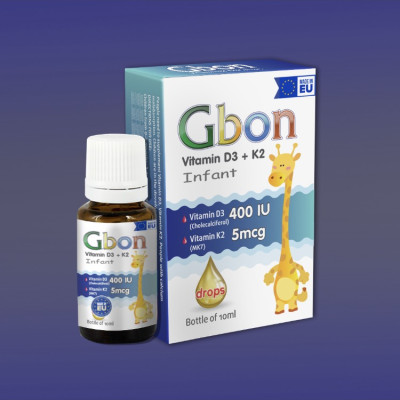 Vitamin D3 K2 tăng chiều cao Gbon