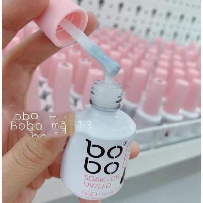 Sơn Thạch Nước Gạo BOBO Số 13 Cao Cấp Chai 15ml Làm Nail Tinh Tế, Sơn Gel Siêu Bền, Màu Bóng, Không Bọt Khí, Chuyên Dùng Cho Tiệm Nail