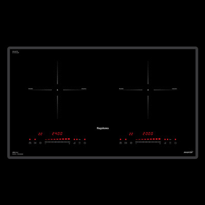 Bếp đôi điện từ Nagakawa NK2C06MS - Made in Malaysia - Hàng chính hãng