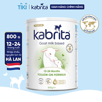 Sữa dê Kabrita số 2 cho trẻ từ 12- 24 tháng - Lon 800g