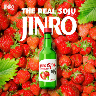 [CHÍNH HÃNG] Soju Hàn Quốc JINRO VỊ DÂU 360ml - Combo 6 chai