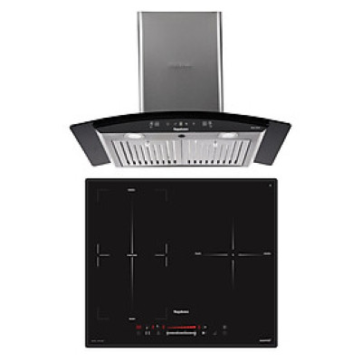 Combo Bếp 3 Lò Điện Từ Nagakawa UltraSlim NK3C06M Và Máy Hút Mùi Nagakawa NKCH05M70 Tích hợp công nghệ NaSYNC - Tự động đồng bộ điều khiển giữa bếp điện từ và hút mùi Điều khiển chuyển động Leap Motion và Touch Control bằng cách vẫy tay - Hàng Chính Hãng