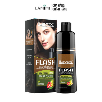 GEL GỘI PHỦ BẠC FLASH 200ML ( P02 - NÂU ĐEN)