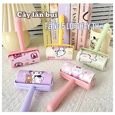 Cây lăn bụi quần áo đa năng .kèm 6 cuộn lăn bụi , làm sạch quần áo , bụi sàn nhà ,ga giường ,sofa tiện lợi ngăn nắp và gọn gàng