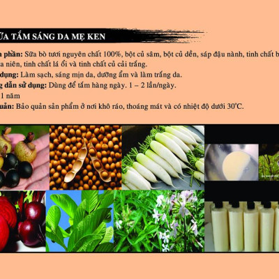 SỮA TẮM SÁNG DA THIÊN NHIÊN MẸ KEN- Chai 500ML