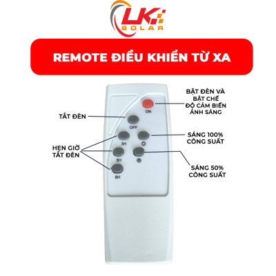 Đèn Đường Led Năng Lượng Mặt Trời Siêu Sáng 100W CHÍNH HÃNG- LK SOLAR LD-44100, Sử dụng 100% năng lượng mặt trời, lắp đặt ngoài sân, đường phố, trang trại, cảm biến ánh sáng, có remote điều khiển
