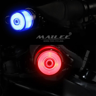 Đèn LED Gắn Lỗ Ống Tay Lái Xe Đạp BT-0601 cho đường kính lỗ 15-23mm Sạc Type-C 6 Màu Mai Lee An Toàn Ban Đêm - Mai Lee