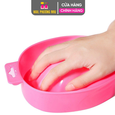 Bát Ngâm Tay Làm Nail Hình Vỏ Sò Bằng Nhựa Cứng Siêu Bền 15x12x4,5cm, Thiết Kế Thông Minh Cho Các Cỡ Tay Làm Nail