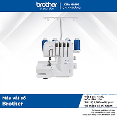 Máy Vắt Sổ Brother 2104D - Trắng - Hàng chính hãng