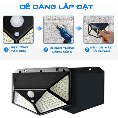 ĐÈN CẢM ỨNG NĂNG LƯỢNG MẶT TRỜI 100 BÓNG