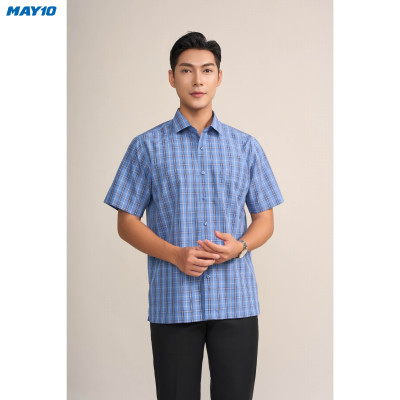 Sơ mi nam cộc tay May10 form RegularFit mã 010124196ONGB AK611