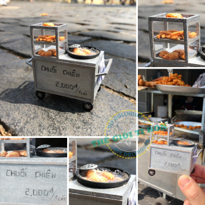 MÔ HÌNH TỰ LẮP RÁP DIY SÀI GÒN THU NHỎ - XE CHUỐI CHIÊN - HR06