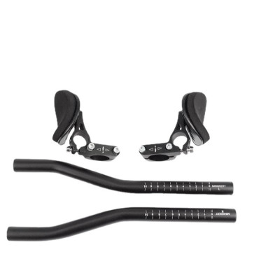 Tay nghỉ xe đạp thể thao gắn ghi đông hợp kim nhôm siêu nhẹ, tay nghỉ carbon 34cm đầy đủ phụ kiện hàng chính hãng