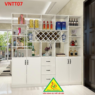 TỦ KỆ TRANG TRÍ KIÊM VÁCH NGĂN VNTT07A - Nội thất lắp ráp Viendong Adv
