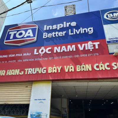 Sơn nước Toa thoải mái lau chùi siêu bóng màu vàng 8792 _5L