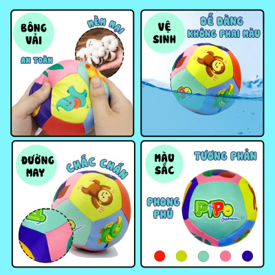 Bóng Múi Montessori Bằng Vải Cho Trẻ Sơ Sinh Luyện Vận Động Chân Và Phát Triển Đa Giác Quan - Pipo Việt Nam