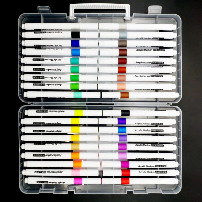 Hộp 36 Bút Lông Màu Acrylic Marker - Sheng Bo Shi 206A