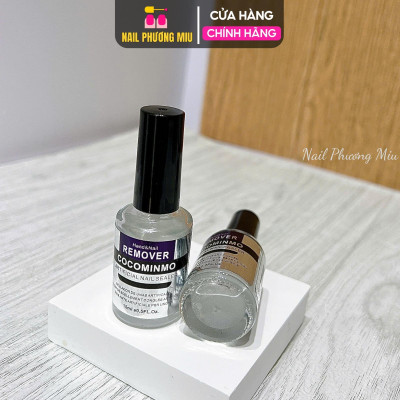 Nước Phá Gel Cocominmo 15ml Làm Nail, Phá Gel Coco Lạnh Không Nóng Móng, Nhanh Chóng, Không Cần Ủ, Vỏ Chai Sang Chảnh Nữ Women gel  phá sơn